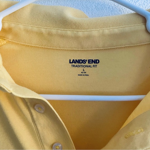 Lands End yellow polo shirt - Picture 9 of 9